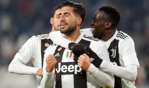 Emre Can menjadi salah satu pencetak gol Juventus ke gawang Chievo.