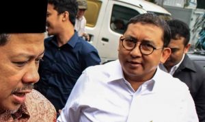 Fahri Hamzah (kiri) dan Fadli Zon di Rutan Cipinang, Jakarta, Rabu, 6 Februari 2019.