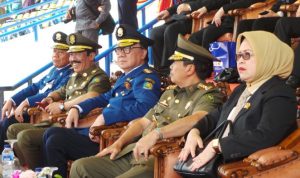 Mendagri, Tjahjo Kumolo saat hadir di Pekanbaru dalam rangka HUT Satdamkar