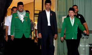 Romahurmuziy, Jokowi, dan Suharso Monoarfa.
