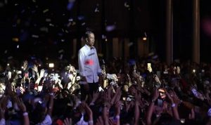Calon Presiden nomor urut 01 Joko Widodo menghadiri Deklarasi Komunitas Olahraga