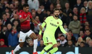 Marcus Rashford tampil melempem saat Manchester United takluk 0-1 dari Barcelona.