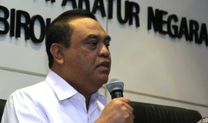 Menteri PANRB Syafruddin dalam Konferensi pers Kementerian PANRB.