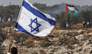 Bendera Israel dan Palestina