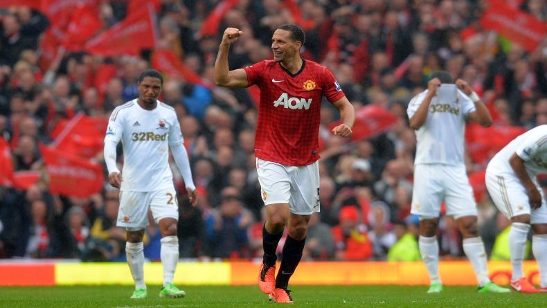 Pemain Manchester United Rio Ferdinand.