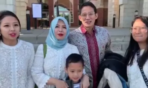 Sandiaga Uno dan Keluarga.