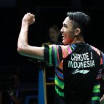 Tunggal putra Indonesia Jonatan Christie.