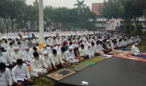 Shalat istiska di Pekanbaru beberapa waktu lalu.
