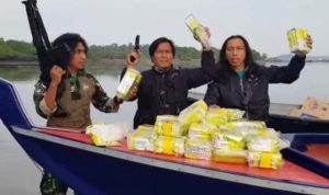 Tim Lanal Batam gagalkan penyelundupan sabu 47 Kilogram.